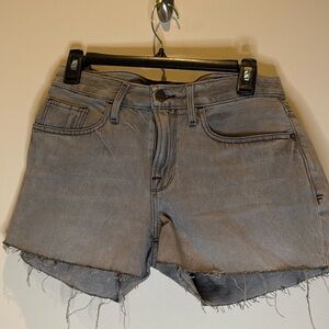 FRAME Grey Le Grand Garçon Jean Shorts - Size 25